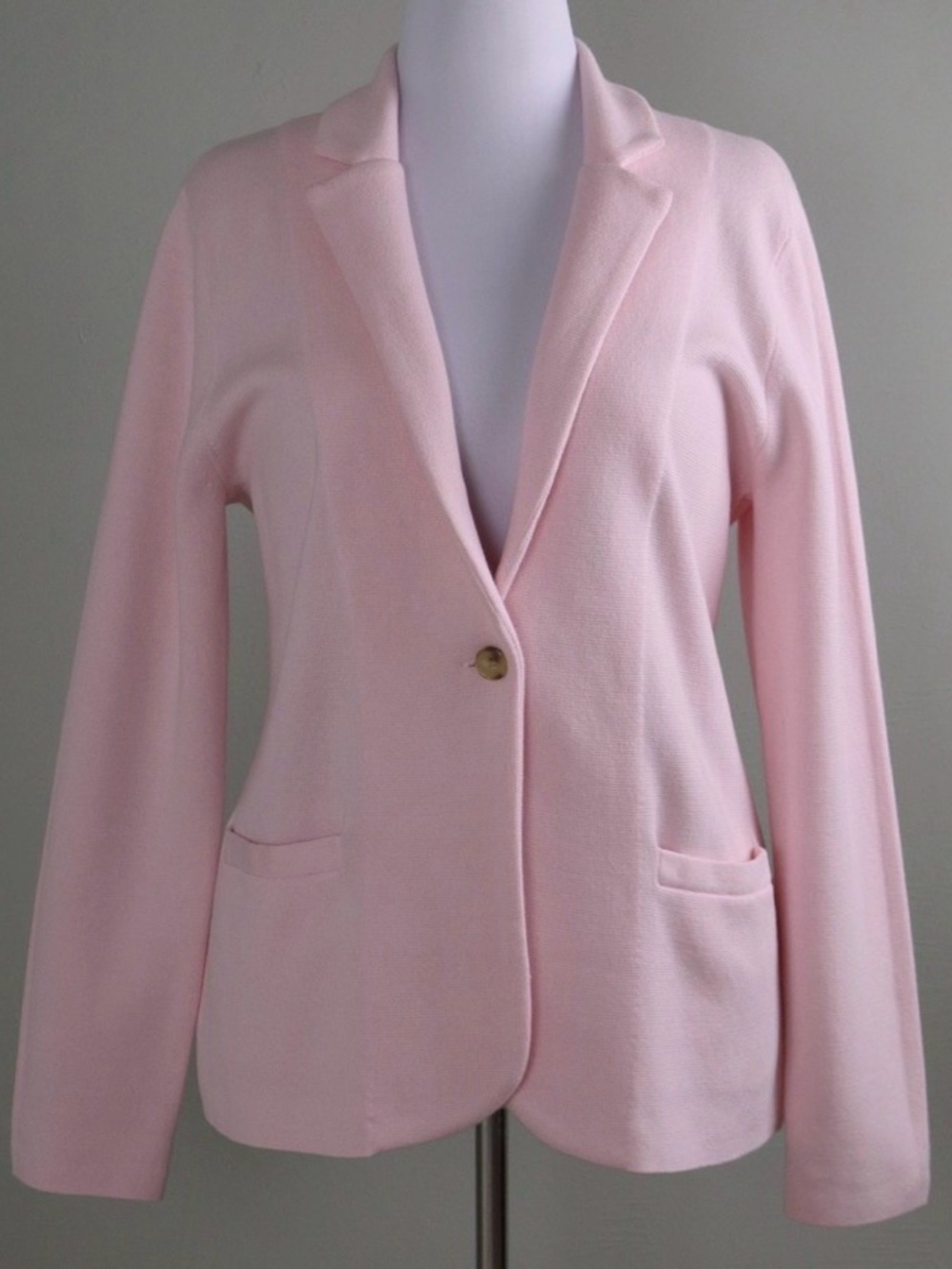 J. Crew Light Pink Single-Button Blazer